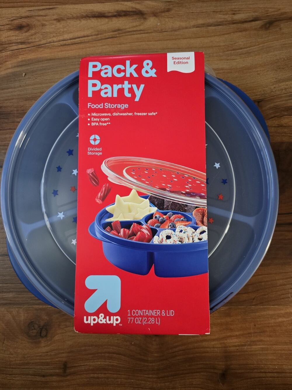 Up & Up Pack & Party Food Storage Seasonal Edition Divided Snack Tray S33